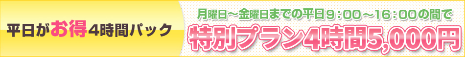 平日4時間パック