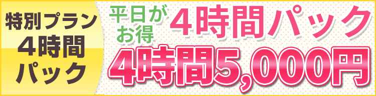 お得な4時間パック